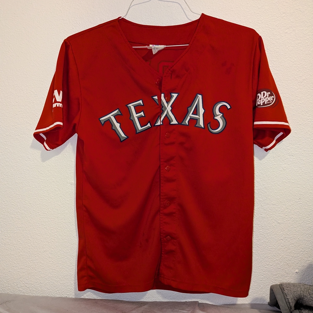 MLB Red Texas Men's Jersey